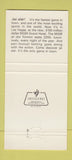 Matchbook Cover - Jai Alai MGM Grand Hotel Las Vegas NV casino 30 Strike