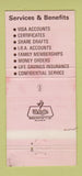 Matchbook Cover - Great Lakes Steelworker's Credit Union Ecorse MI 30 Strike