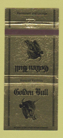 Matchbook Cover - Golden Bull Restaurant Gaithersburg MD 30 Strike