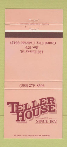 Matchbook Cover - Teller House Central City Colorado 30 Strike