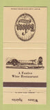Matchbook Cover - Bodega Steak Miami Detroit Dallas Orlando Arlington 30 Strike
