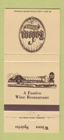 Matchbook Cover - Bodega Steak Miami Detroit Dallas Orlando Arlington 30 Strike