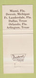 Matchbook Cover - Bodega Steak Miami Detroit Dallas Orlando Arlington 30 Strike