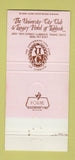 Matchbook Cover - University City Club Lubbock TX 30 Strike