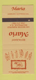 Matchbook Cover - Restaurant Mario Hauppauge NY 30 Strike