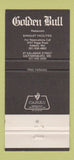Matchbook Cover - Golden Bull Restaurant Gaithersburg MD 30 Strike