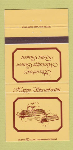 Matchbook Cover - Steamboats Mississippi Queen Delta Cincinnati OH 30 Strike