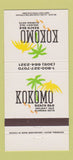 Matchbook Cover - Kokomo Beach Bar Holiday Isle FL 30 Strike