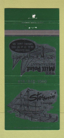 Matchbook Cover - Mill Point Restaurant Spring Lake MI 30 Strike