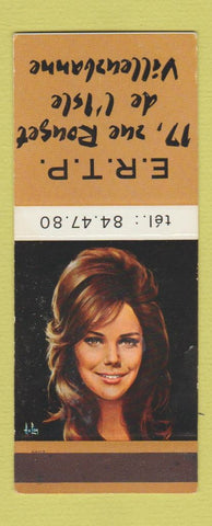 Matchbook Cover - ERTP Villeuzbanne girlie French WEAR 30 Strike