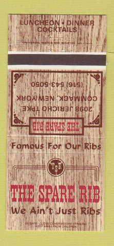Matchbook Cover - The Spare Rib Commack NY 30 Strike
