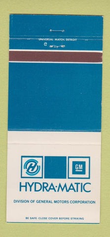 Matchbook Cover - GM Hydra Matic General Motors 30 Strike