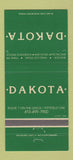 Matchbook Cover - Dakota Restaurant Pittsfield Lenox MA 30 Strike