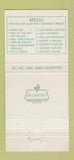 Matchbook Cover - Dakota Restaurant Pittsfield Lenox MA 30 Strike