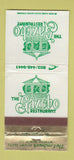 Matchbook Cover - Gazebo Restaurant Myrtle Beach SC Landmark WEAR 30 Strike