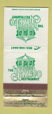 Matchbook Cover - Gazebo Restaurant Myrtle Beach SC Landmark WEAR 30 Strike