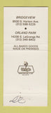 Matchbook Cover - Daniel's Restaurant Orland Park IL Bridgeview EAR 30 Strike