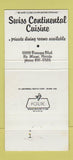 Matchbook Cover - La Paloma Restaurant North Miami FL 30 Strike