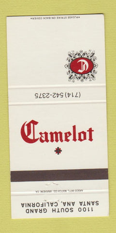 Matchbook Cover - Camelot Santa Ana CA 30 Strike
