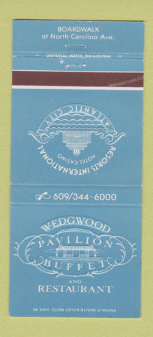 Matchbook Cover - Wedgwood Pavilion Buffet Restaurant Atlantic City NJ 30 Strike