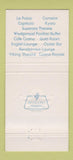 Matchbook Cover - Wedgwood Pavilion Buffet Restaurant Atlantic City NJ 30 Strike