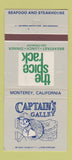 Matchbook Cover - Captain's Galley Monterey CA Spice Rack 30 Strike