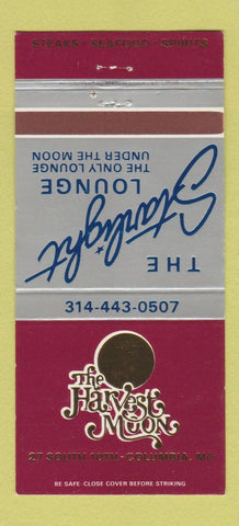 Matchbook Cover - Harvest Moon Columbia MO restaurant 30 Strike