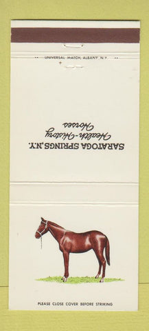 Matchbook Cover - Saratoga Springs NY Adirondack Trust Bank Malta 30 Strike