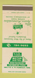 Matchbook Cover - Tyler Towers Motor Hotel Humboldt TN 30 Strike