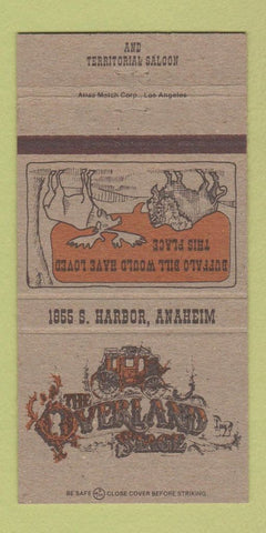 Matchbook Cover - Overland Stage Anaheim CA 30 Strike