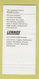 Matchbook Cover - Lennox Heating Paddle Plumbing Barrhead AB 30 Strike