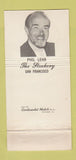 Matchbook Cover - Phil Lehr's Steakery Steak San Francisco CA WEAR 30 Strike