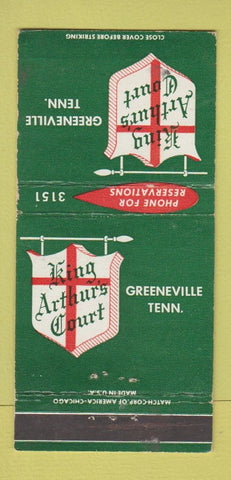 Matchbook Cover - King Arthur's Court Greenville TN WEAR 30 Strike