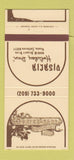 Matchbook Cover - Disacia Holiday Inn Visalia CA 30 Strike