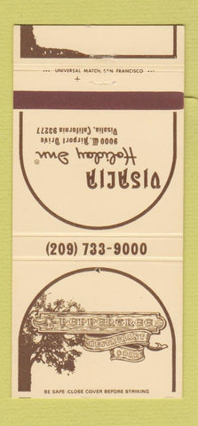 Matchbook Cover - Disacia Holiday Inn Visalia CA 30 Strike