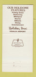 Matchbook Cover - Disacia Holiday Inn Visalia CA 30 Strike