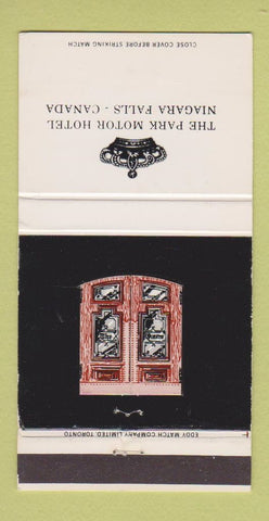 Matchbook Cover - Park Motor Hotel Niagara Falls ON WEAR 30 Strike