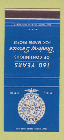 Matchbook Cover - Canal Bank Portland ME 1963 30 Strike