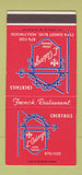 Matchbook Cover - L Auberge French Restaurant Hollywood CA SAMPLE 30 Strike