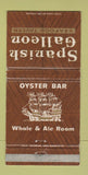 Matchbook Cover - Spanish Galleon Tavern Dallas Fort Worth TX WEAR 30 Strike