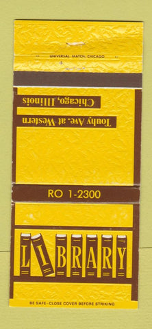 Matchbook Cover - Library Chicago IL restaurant WEAR 30 Strike