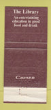Matchbook Cover - Library Chicago IL restaurant WEAR 30 Strike