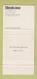 Matchbook Cover - Steelcase Office Furniture Cheyenne WY Fiske RED 30 Strike
