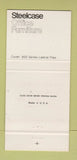 Matchbook Cover - Steelcase Office Furniture Cheyenne WY Fiske YELLOW 30 Strike