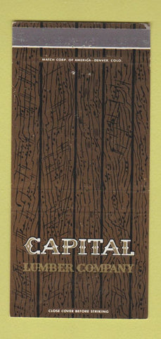 Matchbook Cover - Capital Lumber Cheyenne WY 30 Strike
