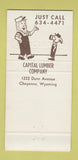 Matchbook Cover - Capital Lumber Cheyenne WY 30 Strike