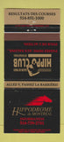 Matchbook Cover - Hippo Club Montreal QC WEAR 30 Strike