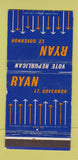 Matchbook Cover - Ryan for Lieutenant Governor WEAR IN Indiana 30 Strike