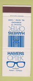 Matchbook Cover - Hamers Optiekopticians Amsterdam 30 Strike