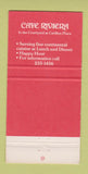 Matchbook Cover - Cafe Riviera Dallas TX 30 Strike